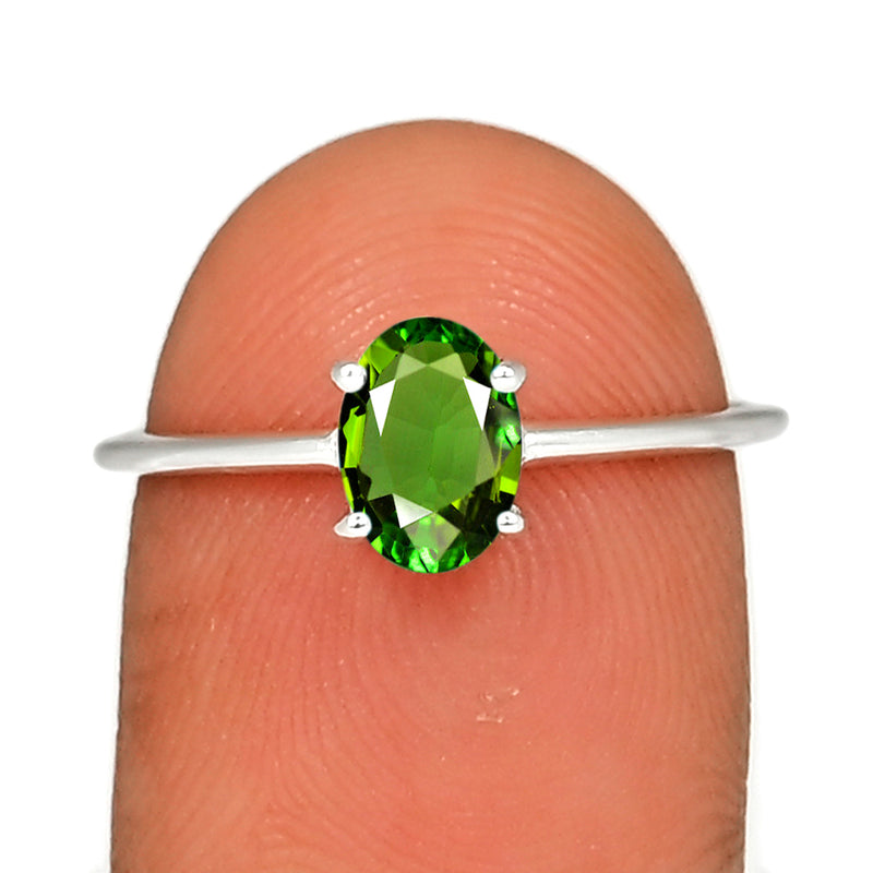 6*4 MM Oval - Green Tourmaline Faceted Ring - RBC309-GTF Catalogue