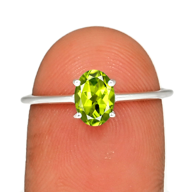 6*4 MM Oval - Peridot Ring - RBC309-P Catalogue