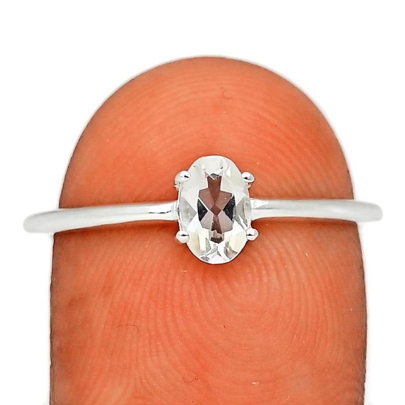 6*4 MM Oval - Petalite Faceted Ring - RBC309-PTF Catalogue