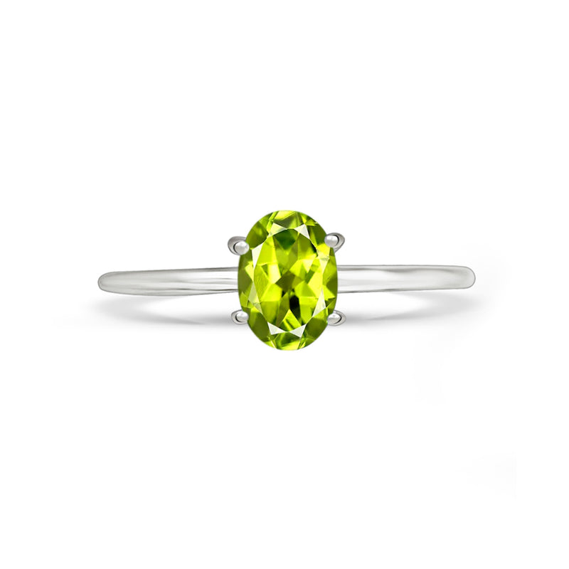 6*4 MM Oval - Peridot Ring - RBC309-P Catalogue