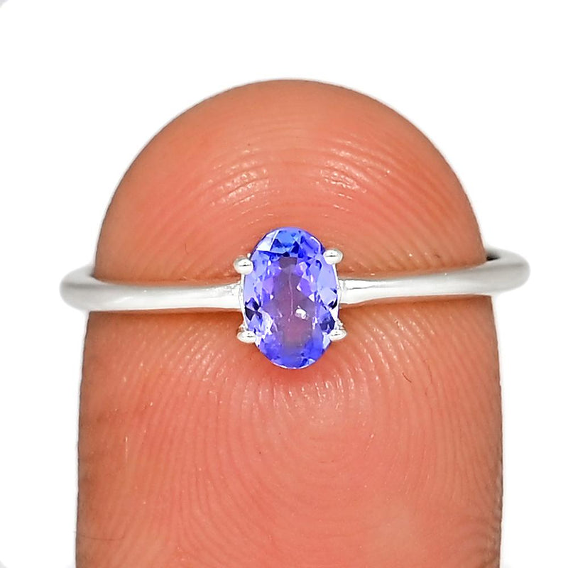 6*4 MM Oval - Tanzanite Faceted Ring - RBC309-TZF Catalogue