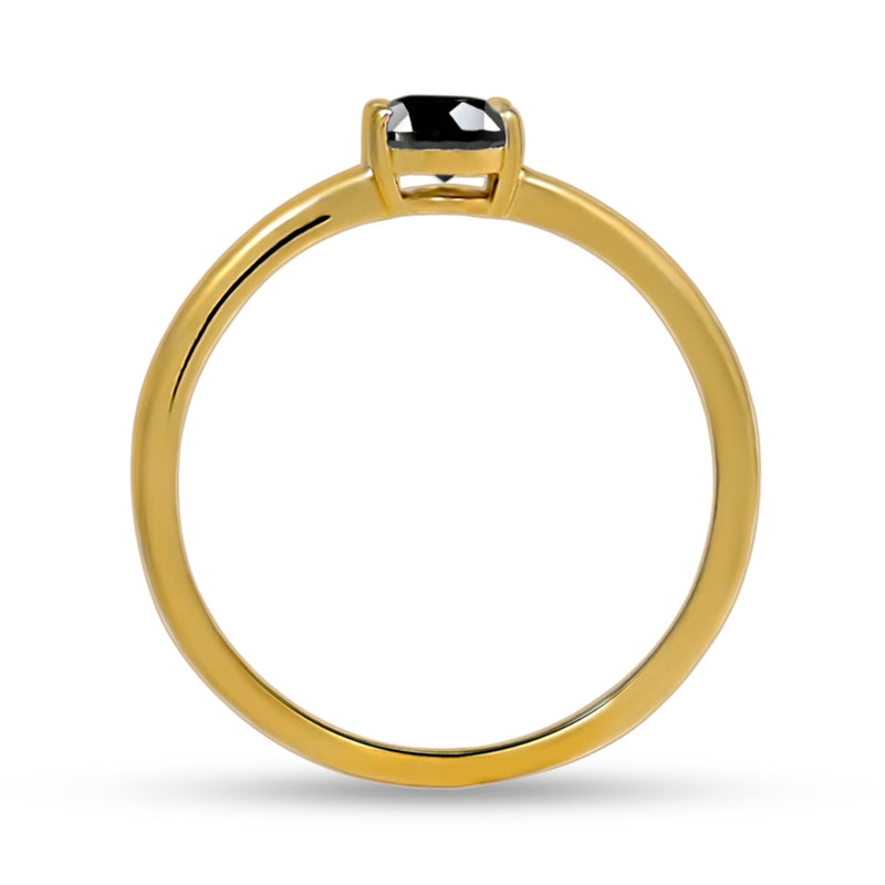 6*4 MM Oval - 18k Gold Vermeil - Black Spinal Faceted Ring - RBC309G-BSF Catalogue
