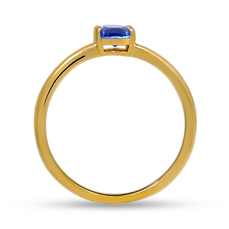 6*4 MM Oval - 18k Gold Vermeil - Kyanite Faceted Ring - RBC309G-KYF Catalogue