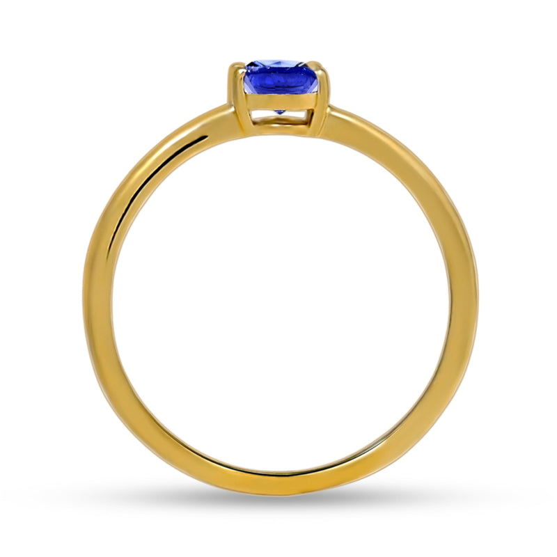 6*4 MM Oval - 18k Gold Vermeil - Sapphire Ring - RBC309G-SAP Catalogue