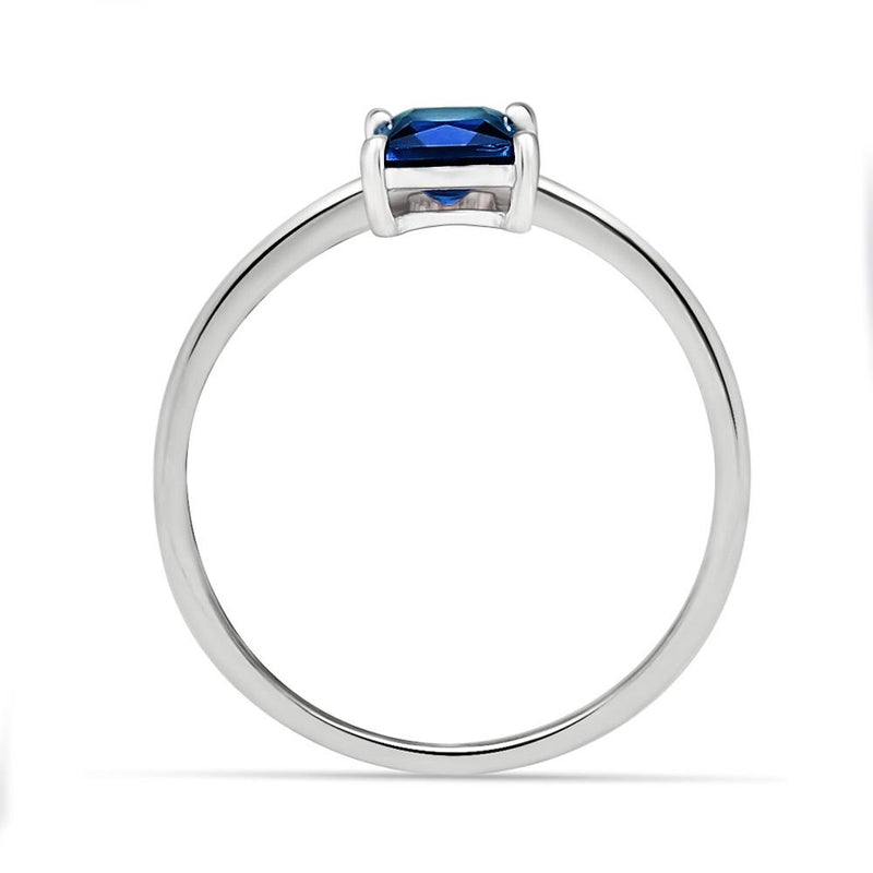 4*4 MM Square - London Blue Topaz Ring - RBC310-LBT Catalogue