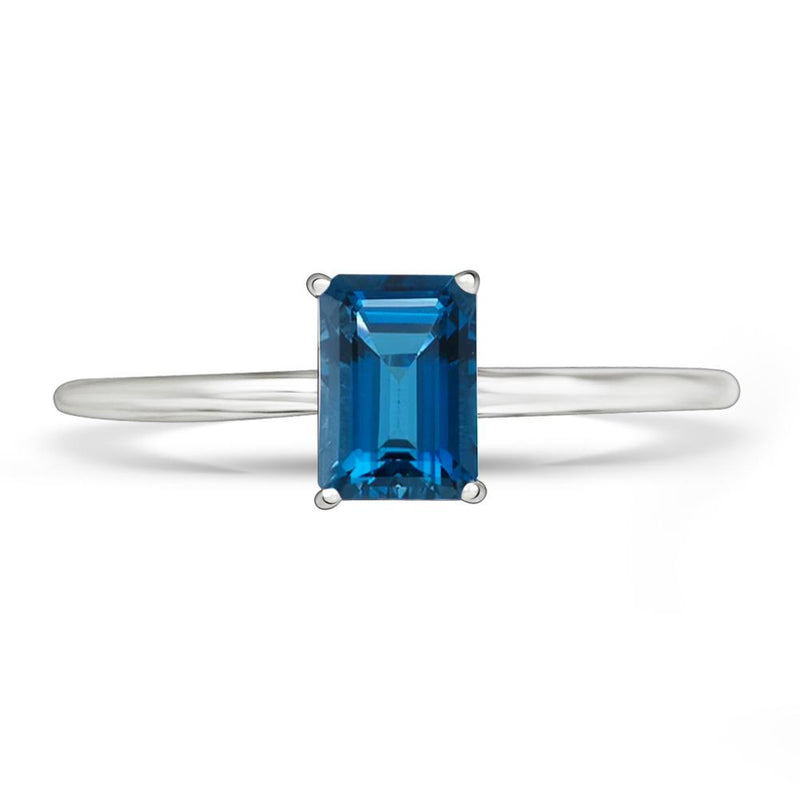 6*4 MM Octo - London Blue Topaz Ring - RBC311-LBT Catalogue