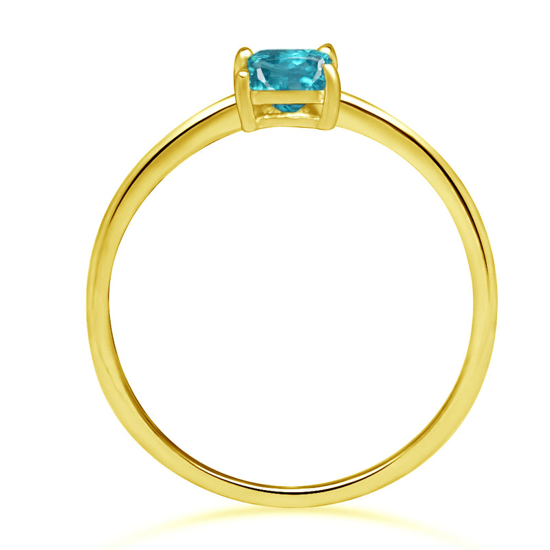 6*4 MM Octo - 18k Gold Vermeil - Neon Blue Apatite - Faceted Jewelry Ring - RBC311G-NBF Catalogue
