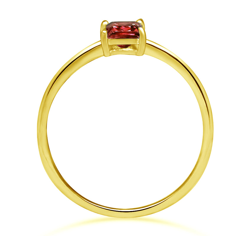 6*4 MM Octo - 18k Gold Vermeil - Garnet Faceted Jewelry Ring - RBC311G-GRF Catalogue