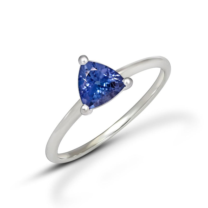 4*4 MM Trillion - Tanzanite Faceted Ring - RBC312-TZF Catalogue