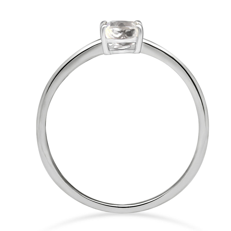 6*6 MM Round - White Topaz Ring - RBC313-WT Catalogue