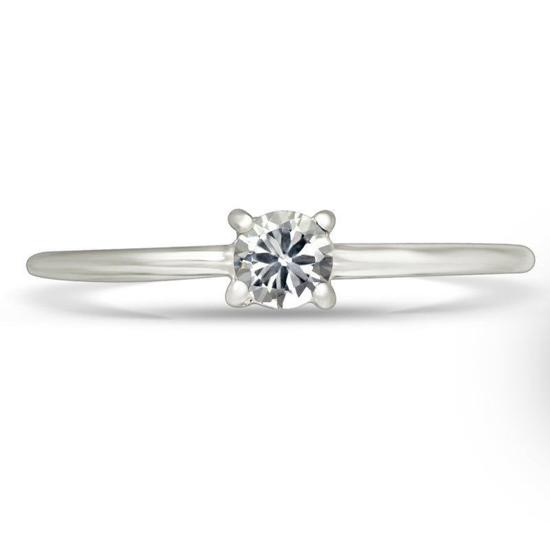 6*6 MM Round - White Topaz Ring - RBC313-WT Catalogue