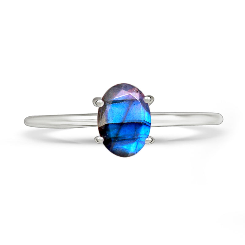 7*9 MM Oval - Labradorite Faceted Ring - RBC315-LBF Catalogue