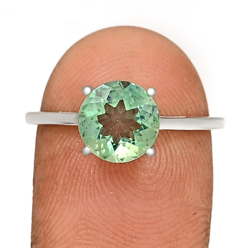 8*8 MM Round - Green Fluorite Faceted Jewelry Ring - RBC320-GFF Catalogue