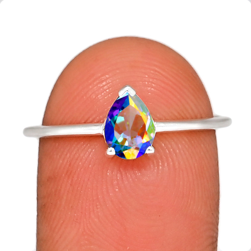 9*6 MM Pear - Mercury Mystic Topaz Ring - RBC321-MMT Catalogue