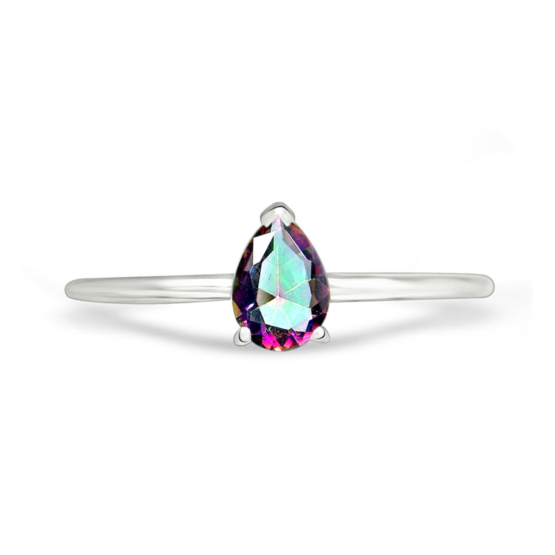 9*6 MM Pear - Mystic Topaz Ring - RBC321-MT Catalogue