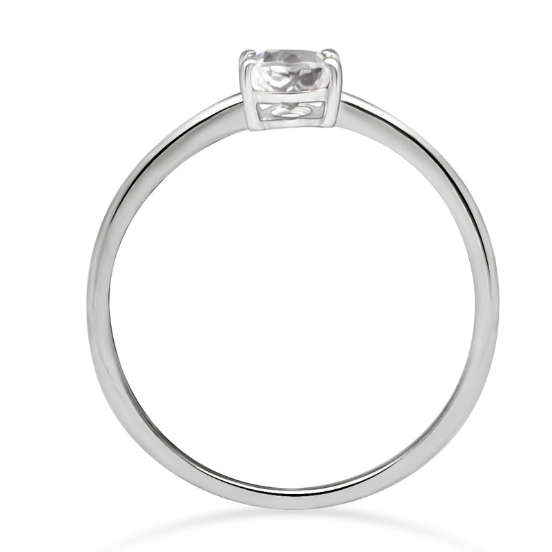 8*6 MM Oval - White Topaz Ring - RBC322-WT Catalogue
