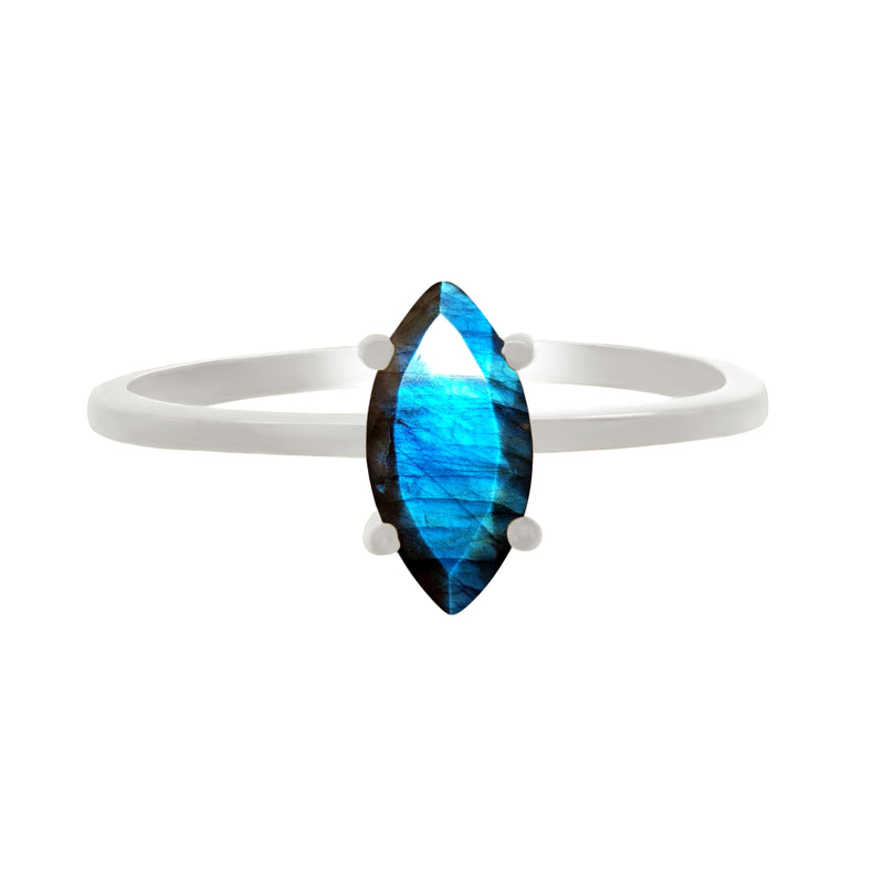 10*5 MM Marquise - Labradorite Faceted Ring - RBC323-LBF Catalogue