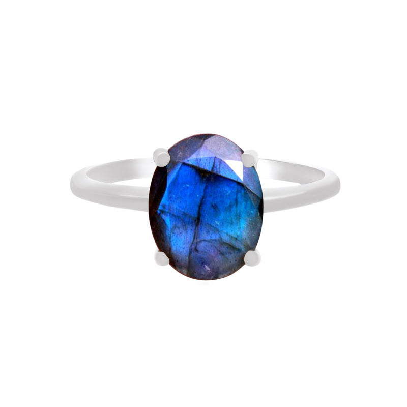 10*8 MM Oval - Labradorite Faceted Ring - RBC324-LBF Catalogue