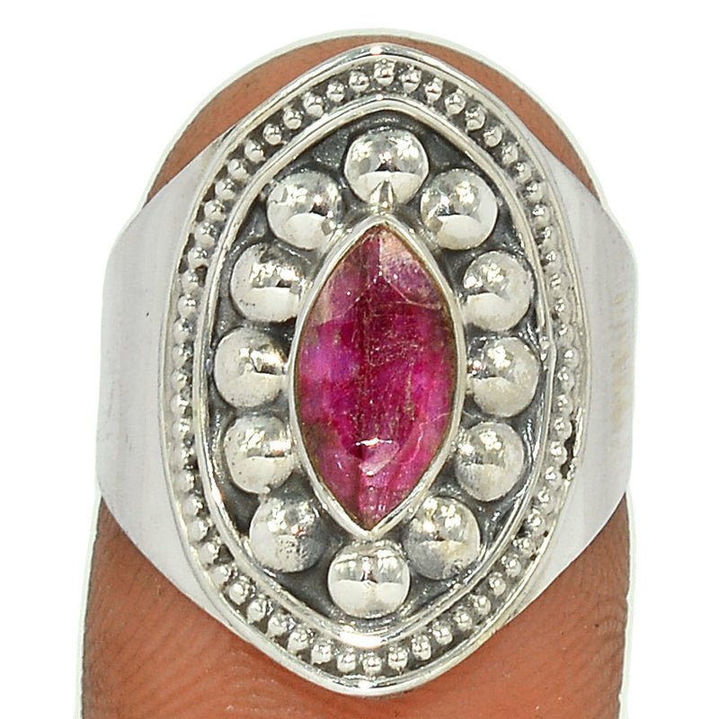 Fine Filigree - Treated Ruby Ring - RBYR755