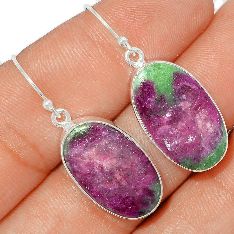 1.5" Ruby Zoisite Earrings - RBZE187