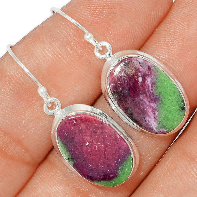 1.3" Ruby Zoisite Earrings - RBZE217
