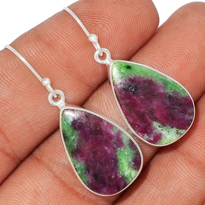 1.6" Ruby Zoisite Earrings - RBZE260