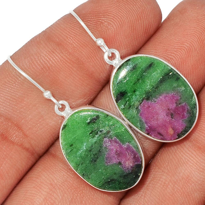 1.6" Ruby Zoisite Earrings - RBZE268