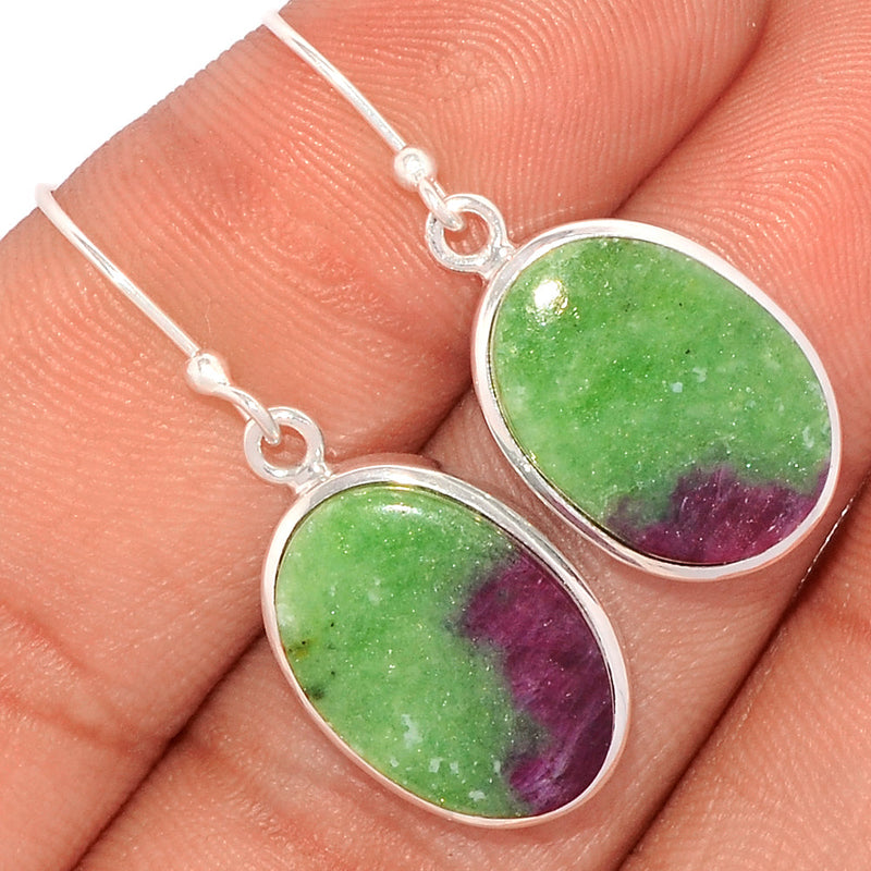 1.3" Ruby Zoisite Earrings - RBZE330