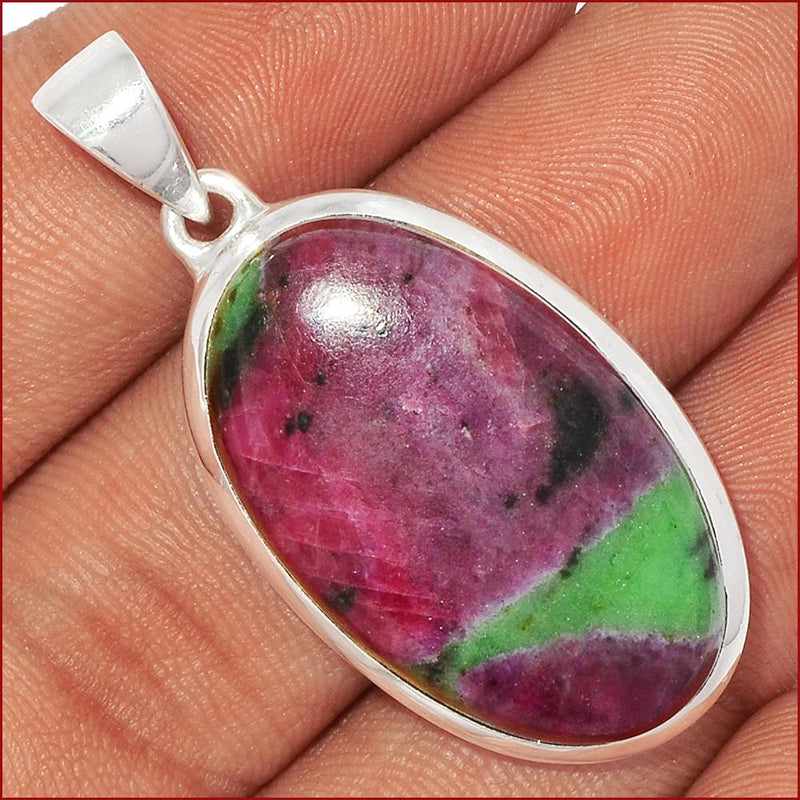 1.7" Ruby Zoisite Pendants - RBZP1186