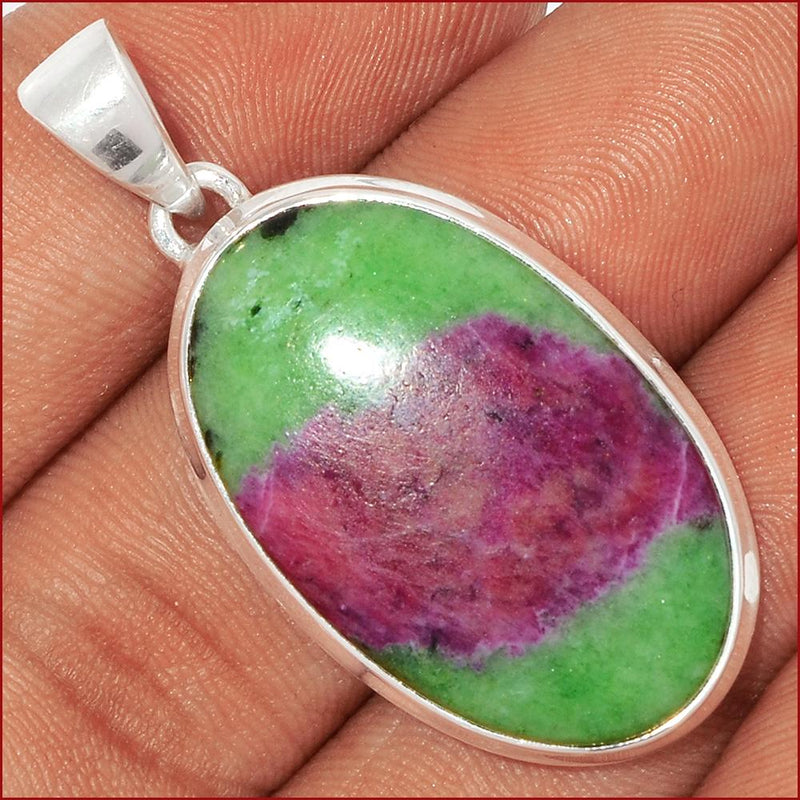 1.7" Ruby Zoisite Pendants - RBZP1218