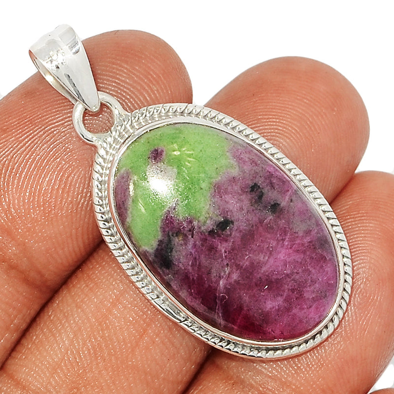 1.6" Fine Filigree - Ruby Zoisite Pendants - RBZP1483