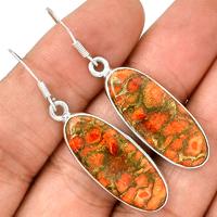 Red Copper Turquoise Earring-RCTE329