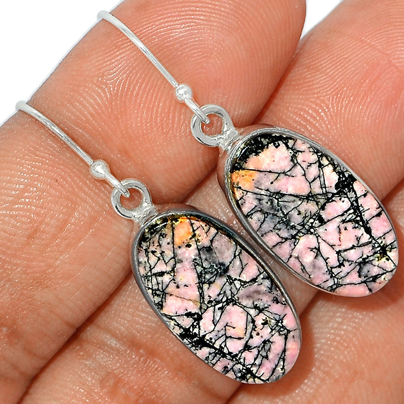 1.6" Rhodonite Earrings - RDNE317