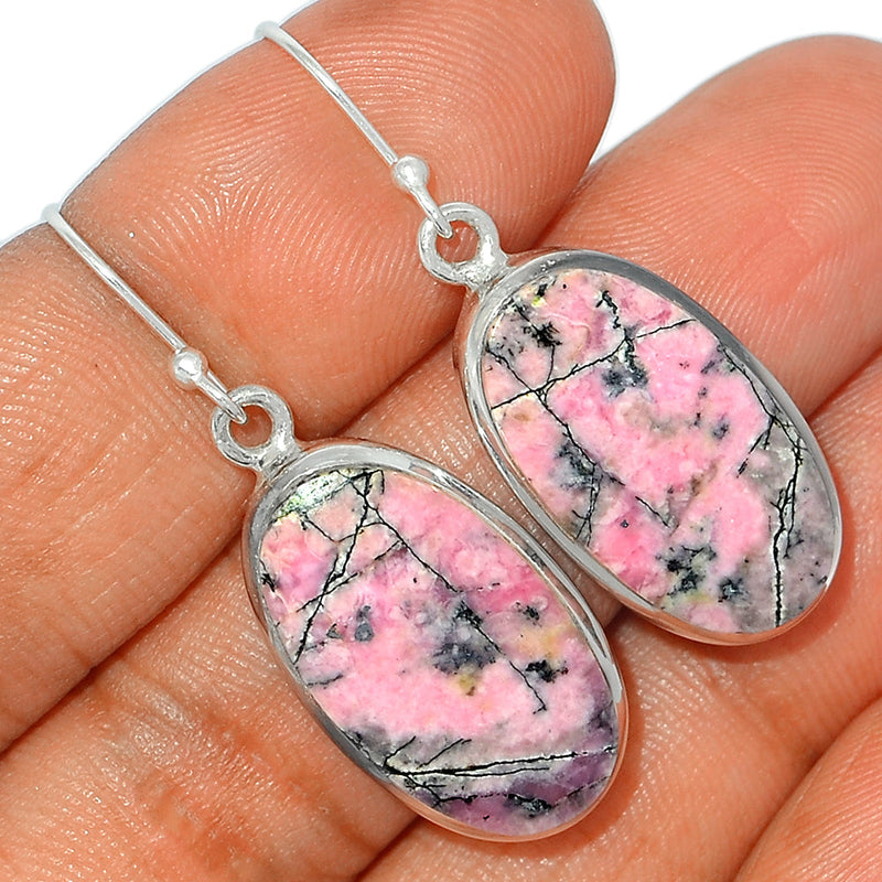 1.7" Rhodonite Earrings - RDNE346