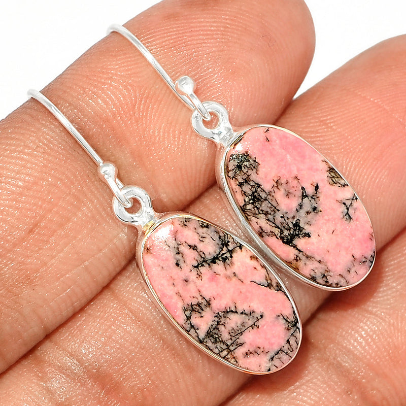 1.3" Rhodonite Earrings - RDNE370