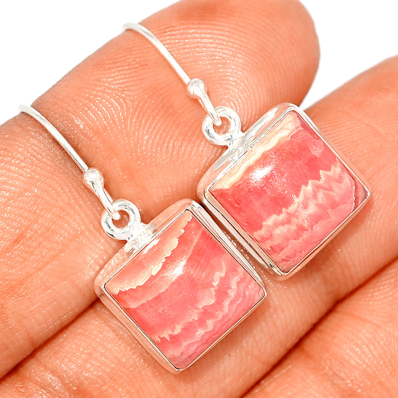 1.2" Rhodochrosite Earrings - RDOE743