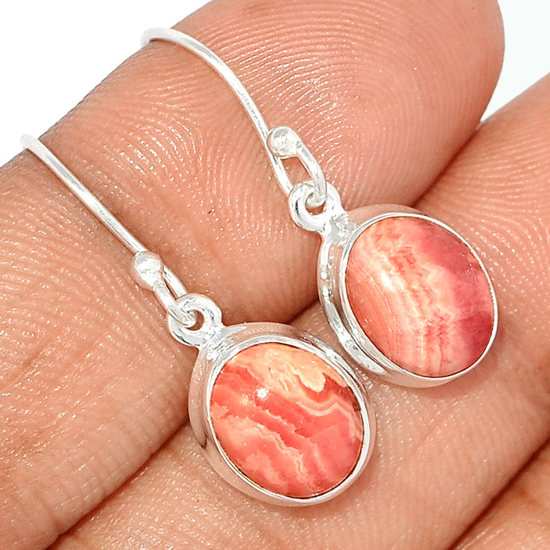 1.1" Rhodochrosite Earrings - RDOE921