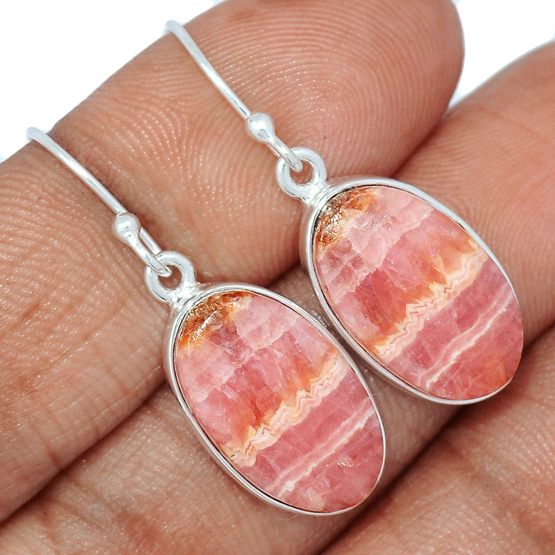 1.3" Rhodochrosite Earrings - RDOE934