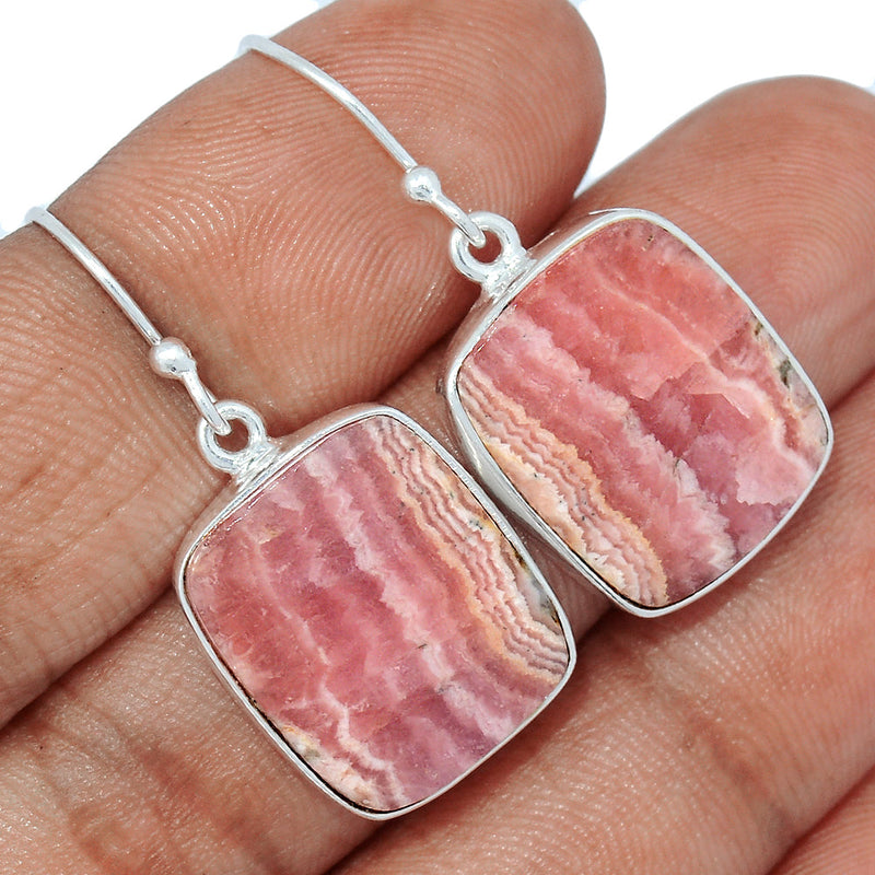 1.3" Rhodochrosite Earrings - RDOE952