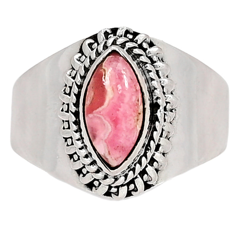 5*10 MM - Fine Filigree - Rhodochrosite Ring - RDOR1790
