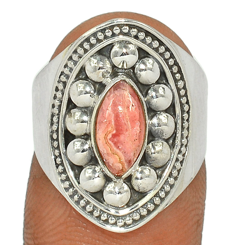 Fine Filigree - Rhodochrosite Ring - RDOR2201