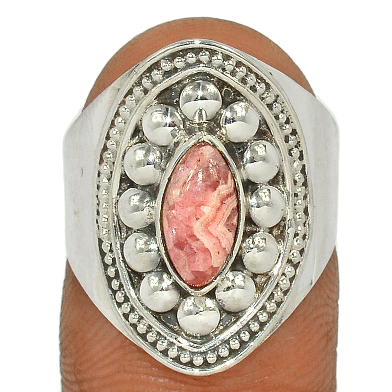 Fine Filigree - Rhodochrosite Ring - RDOR2204