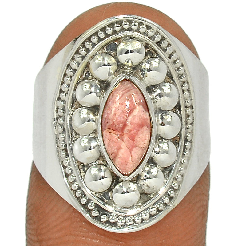 Fine Filigree - Rhodochrosite Ring - RDOR2214