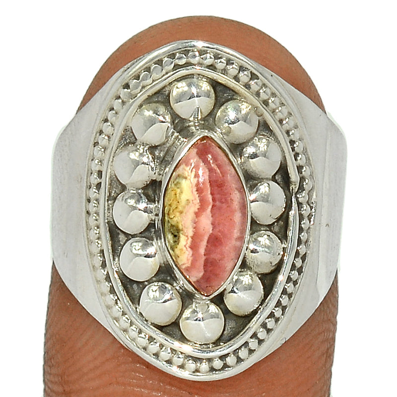 Fine Filigree - Rhodochrosite Ring - RDOR2218