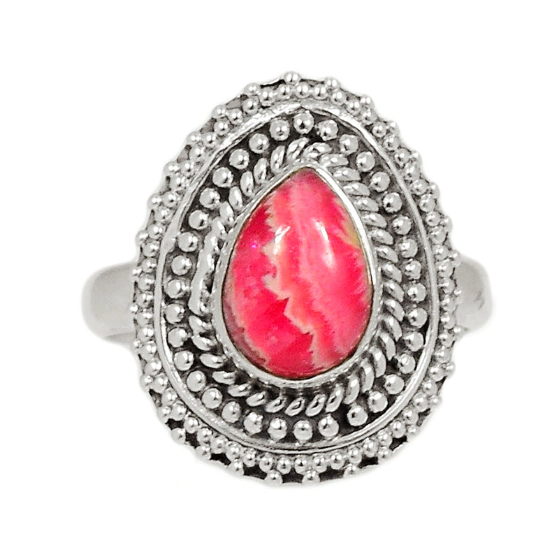 Fine Filigree - Rhodochrosite Ring - RDOR2241