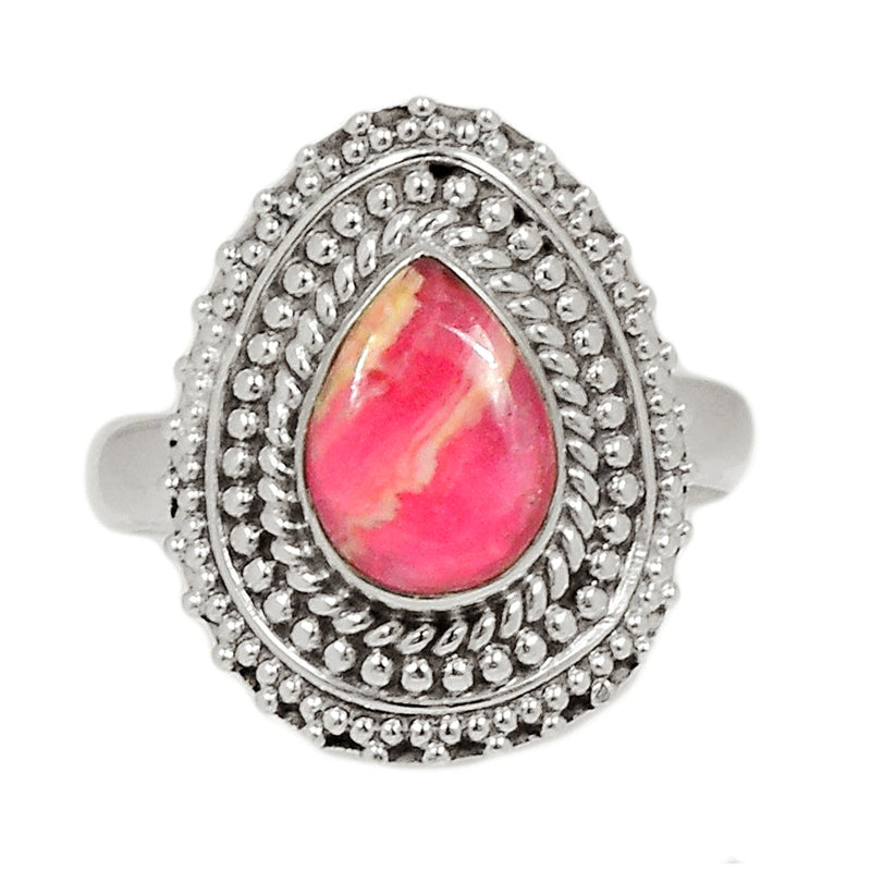 Fine Filigree - Rhodochrosite Ring - RDOR2242