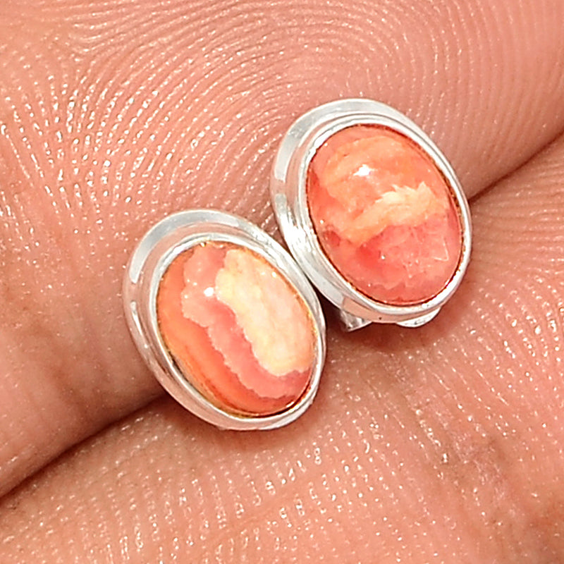 Rhodochrosite Studs - RDOS56