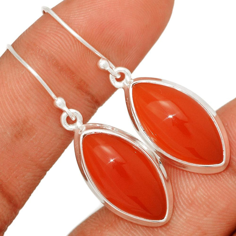 1.6" Red Onyx Earrings - RDXE100