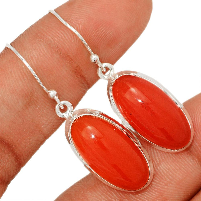 1.7" Red Onyx Earrings - RDXE102