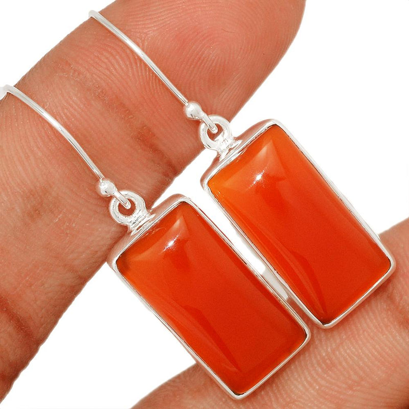 1.6" Red Onyx Earrings - RDXE112